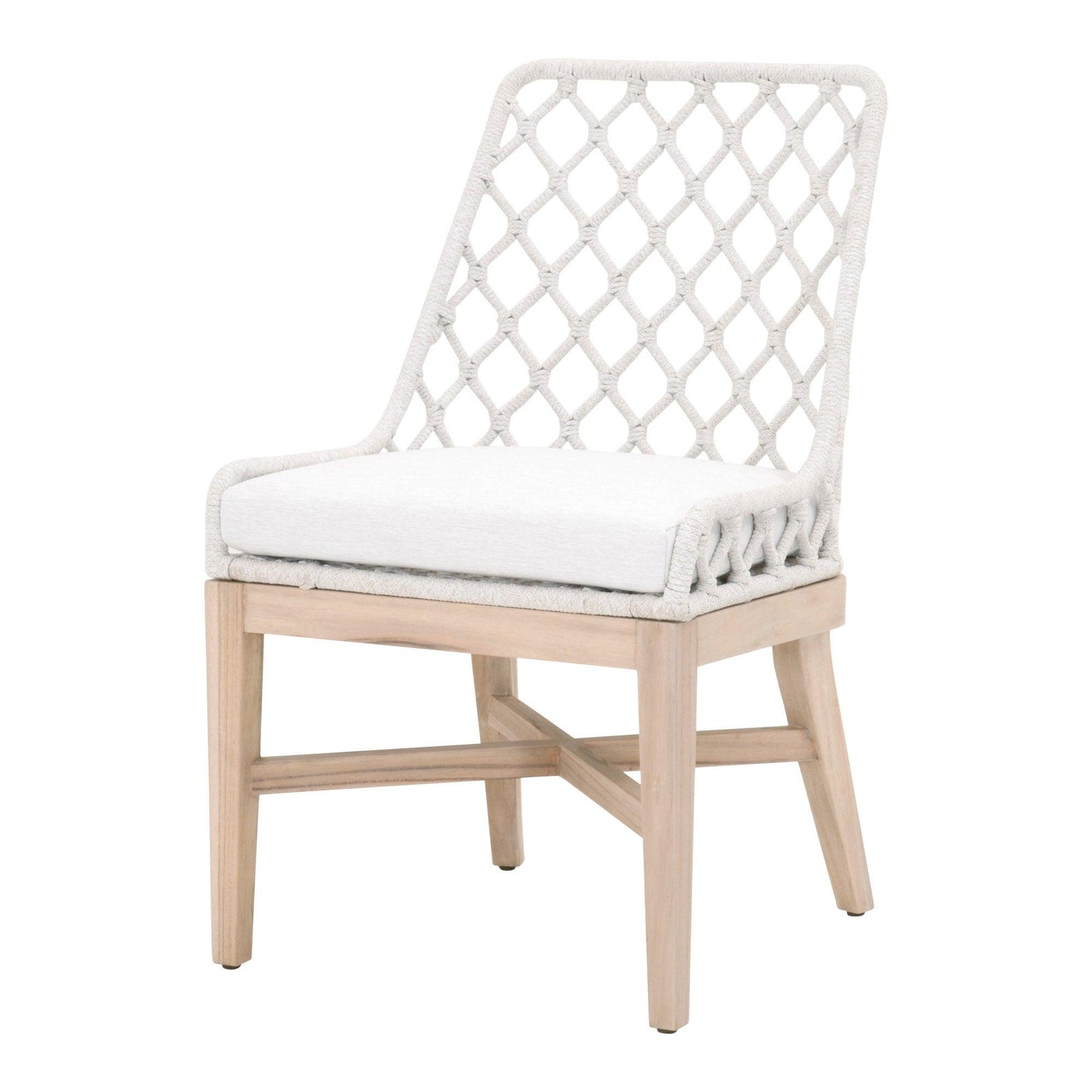 Essentials For Living - Lattis Outdoor Dining Chair - 6803.WHT/WHT/GT | American Home Furniture