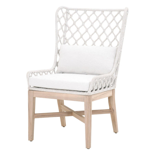 Essentials For Living - Lattis Outdoor Wing Chair - 6804.WHT/WHT/GT | American Home Furniture