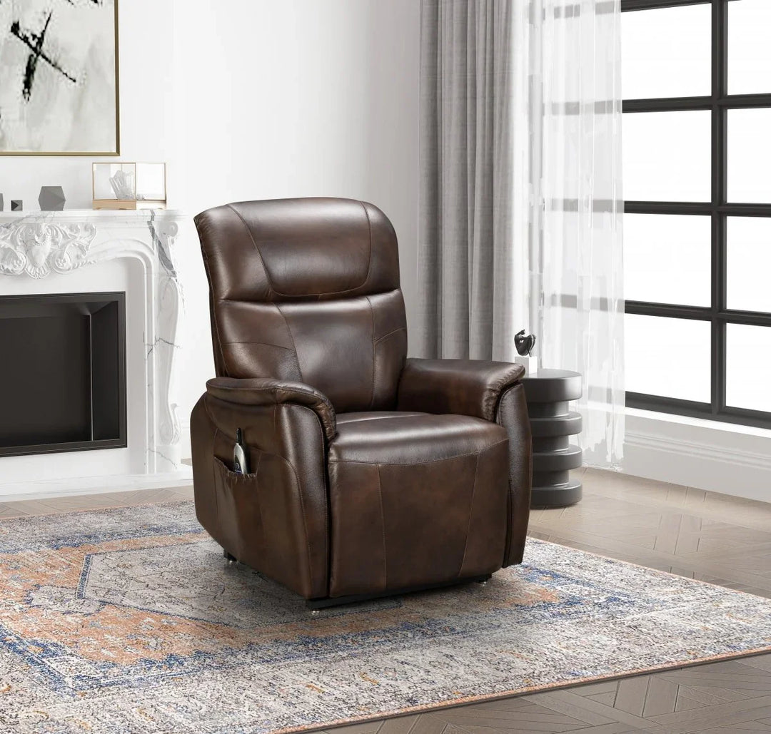 Leighton Power Lift Recliner w/Power Head Rest & Power Lumbar