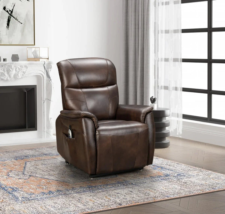 Leighton Power Lift Recliner w/Power Head Rest & Power Lumbar