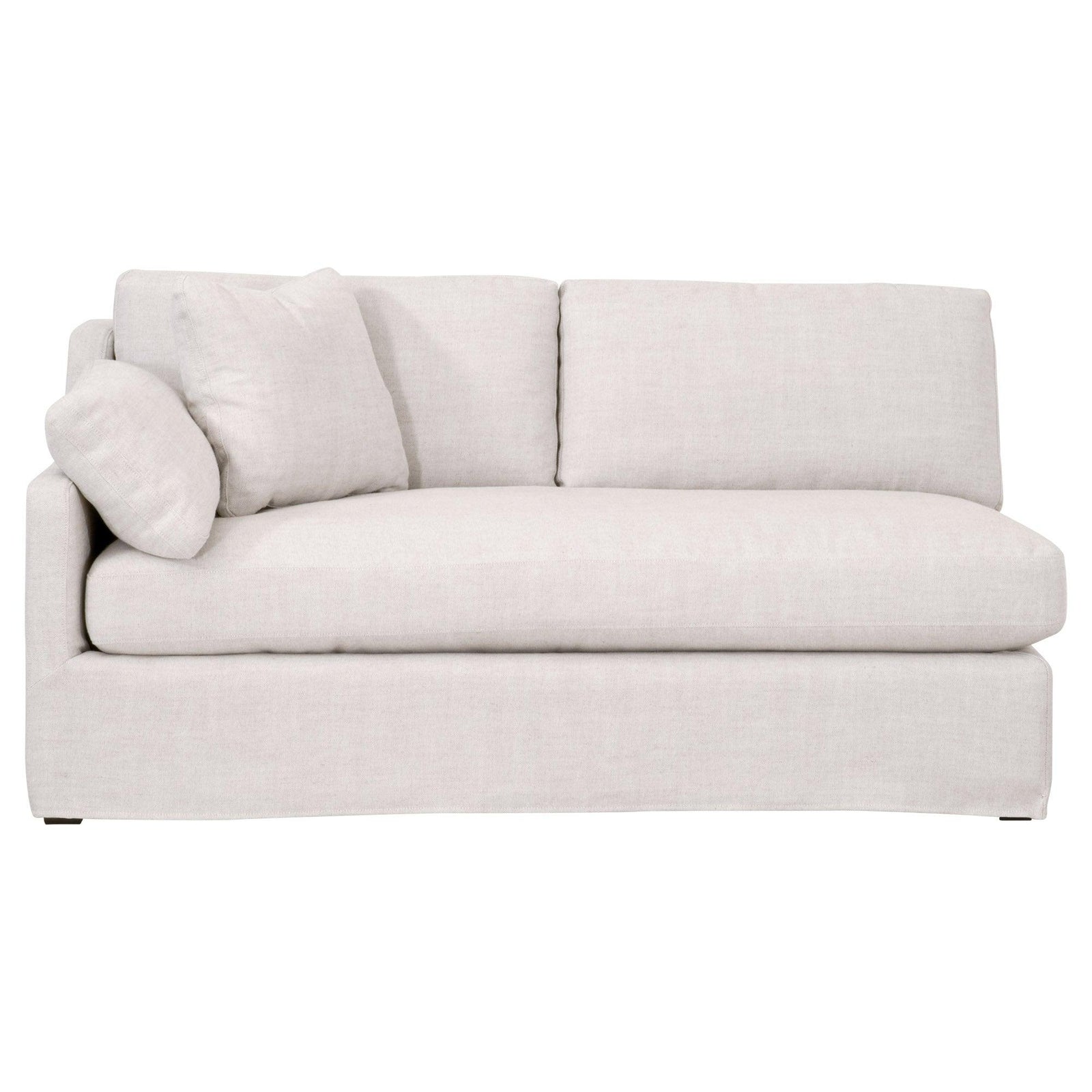 Essentials For Living - Lena Modular Slipcover 2-Seat Left Slope Arm Sofa - 6603-2S1LA.BISQ | American Home Furniture