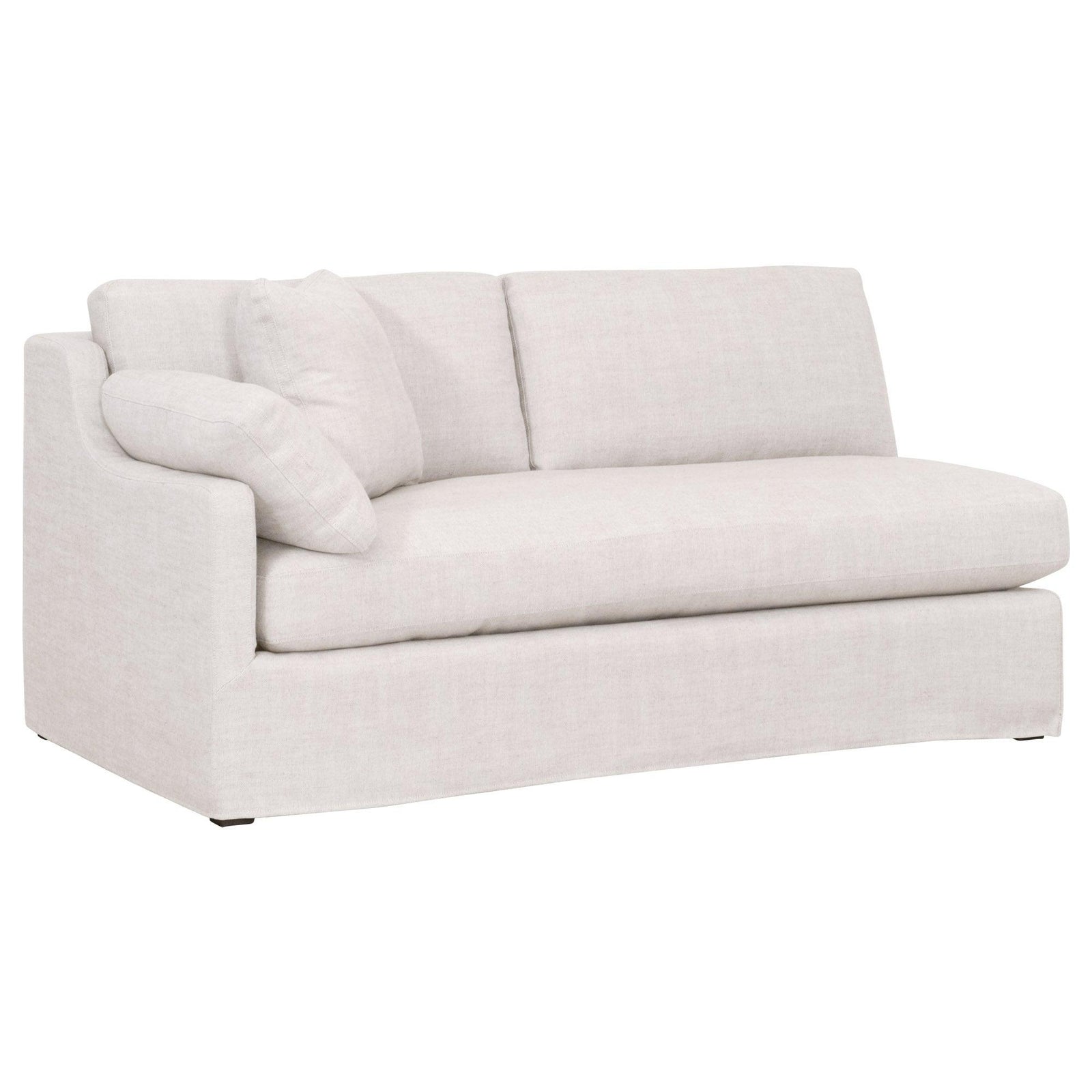 Essentials For Living - Lena Modular Slipcover 2-Seat Left Slope Arm Sofa - 6603-2S1LA.BISQ | American Home Furniture