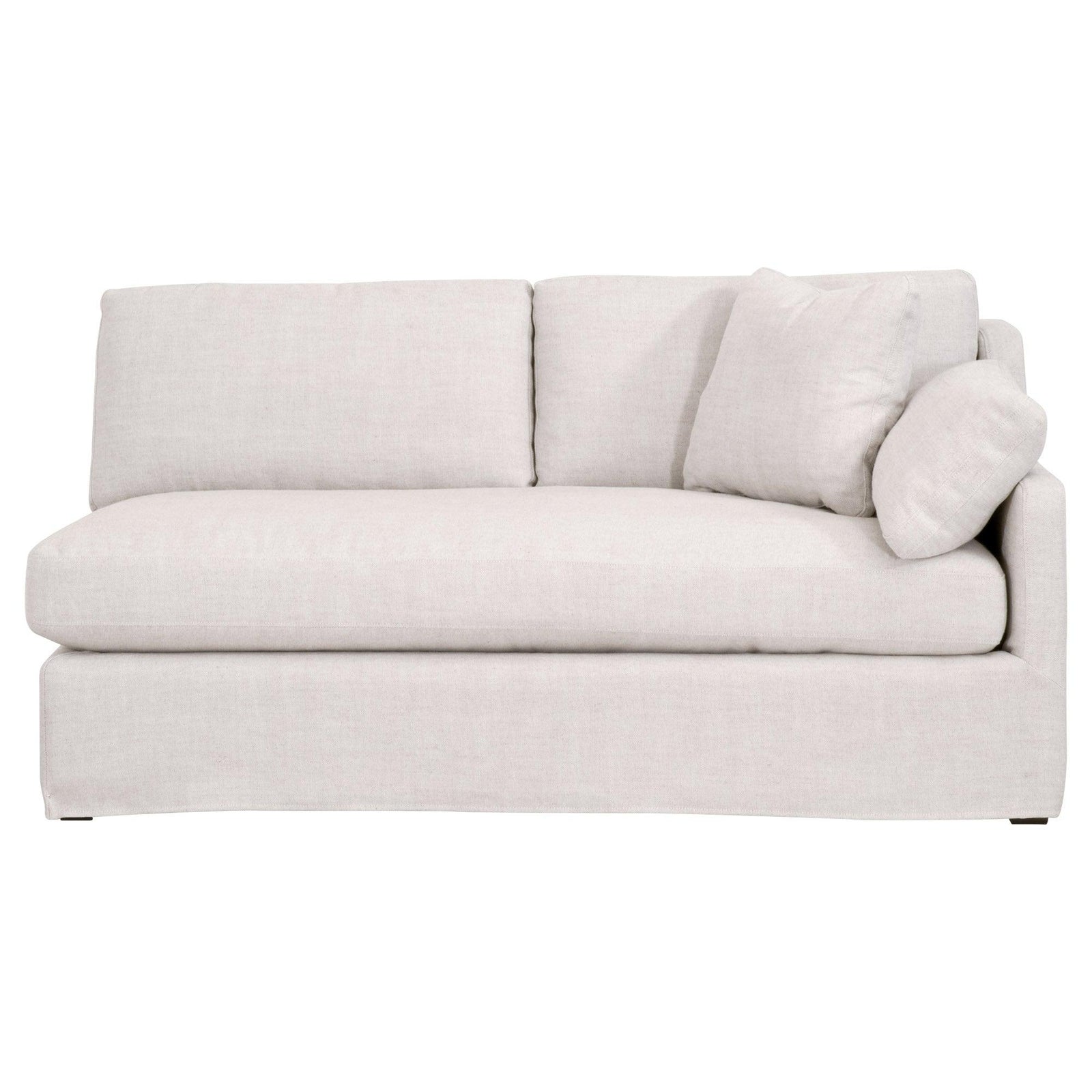 Essentials For Living - Lena Modular Slipcover 2-Seat Right Slope Arm Sofa - 6603-2S1RA.BISQ | American Home Furniture