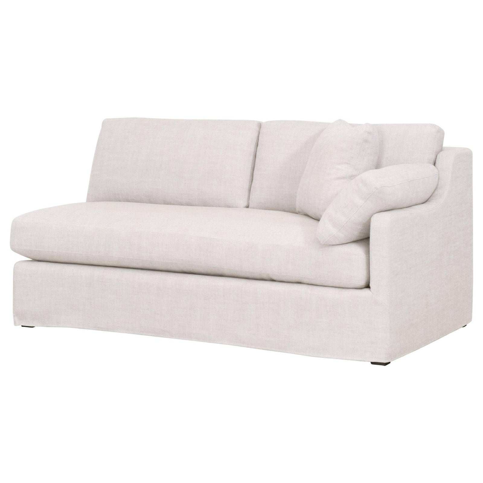Essentials For Living - Lena Modular Slipcover 2-Seat Right Slope Arm Sofa - 6603-2S1RA.BISQ | American Home Furniture