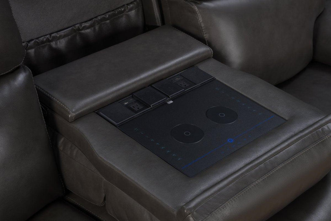 Leon Power Reclining Sofa - AmericanHomeFurniture