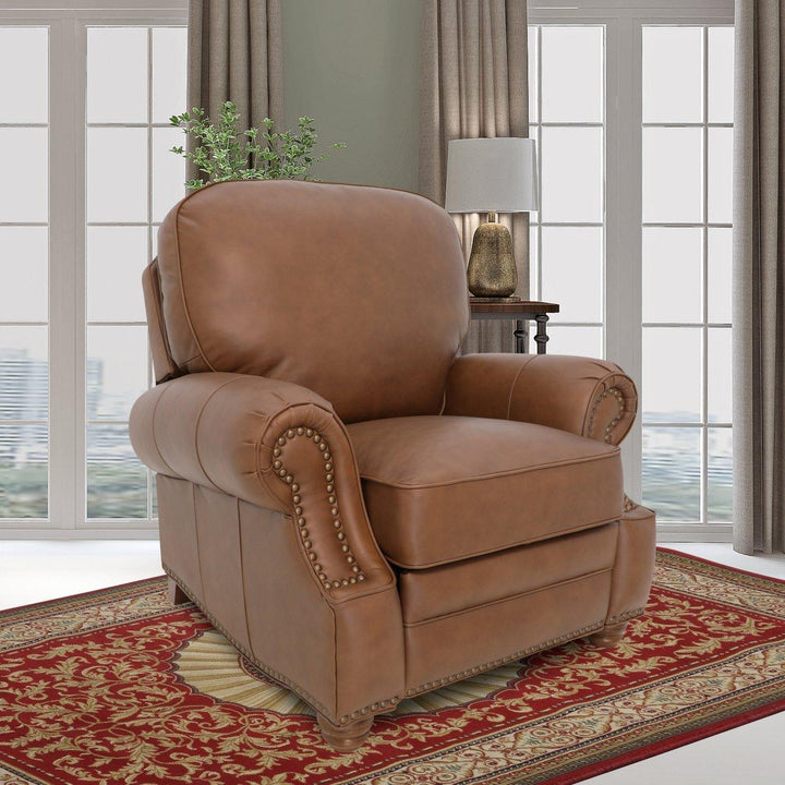 Longhorn Push Thru The Arms Recliner - AmericanHomeFurniture
