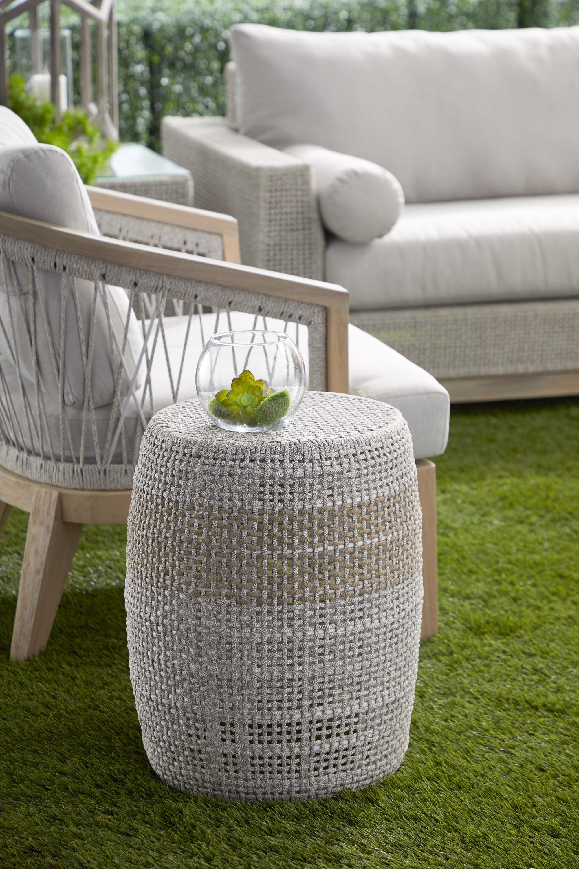 Essentials For Living Woven Loom Accent Table - Thumbnail 2