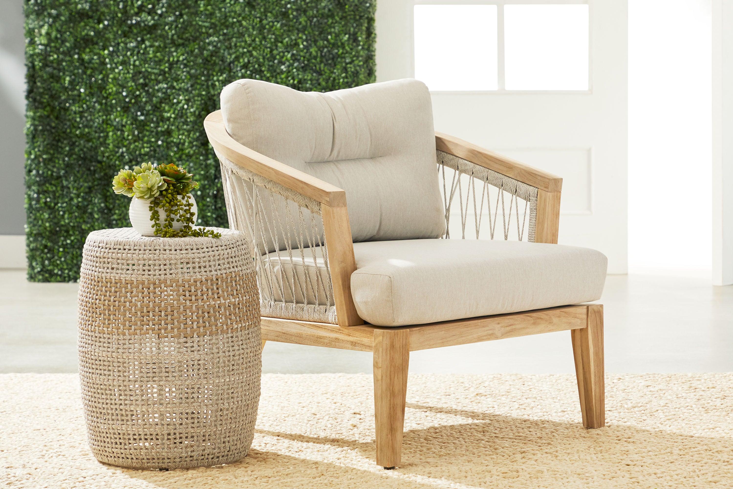 Essentials For Living Woven Loom Accent Table