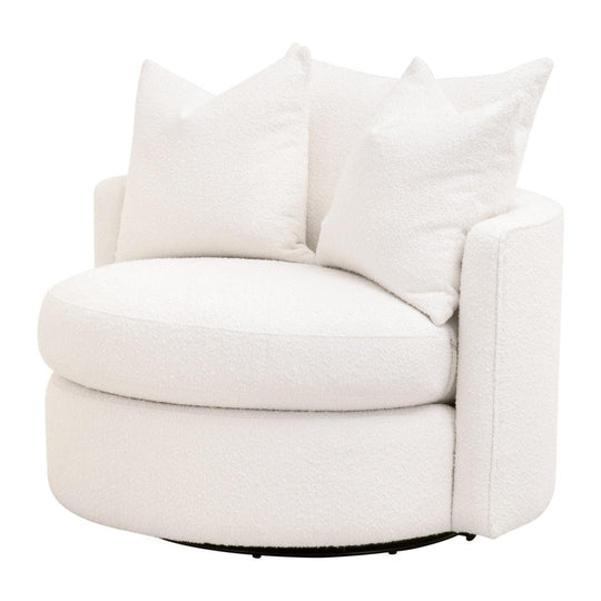 Essentials For Living - Lourne Petite Swivel Sofa Chair - 6644-P.BOU-SNO | American Home Furniture