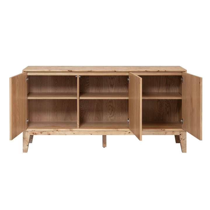 Mappa 3 Door Sideboard - Light Burl