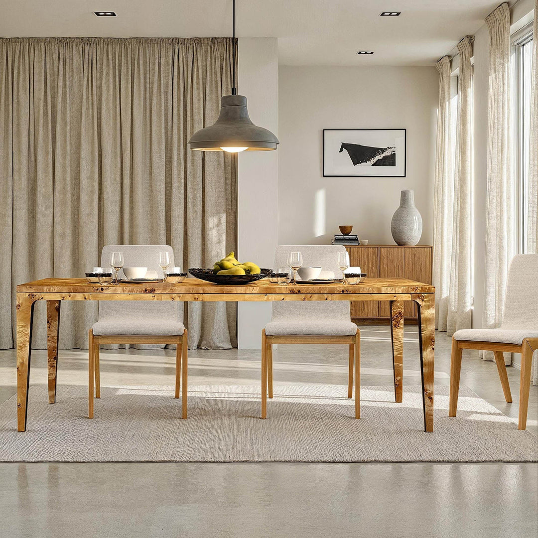 Mappa Large Dining Table - Light Burl
