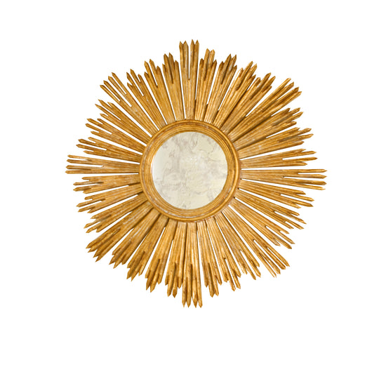 Handcarved Gold Lf Starburst Mir - MARGEAUX G