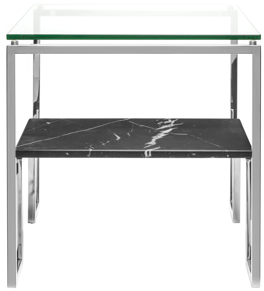 American Home Furniture Safavieh Couture Clinton Black Marble End Table