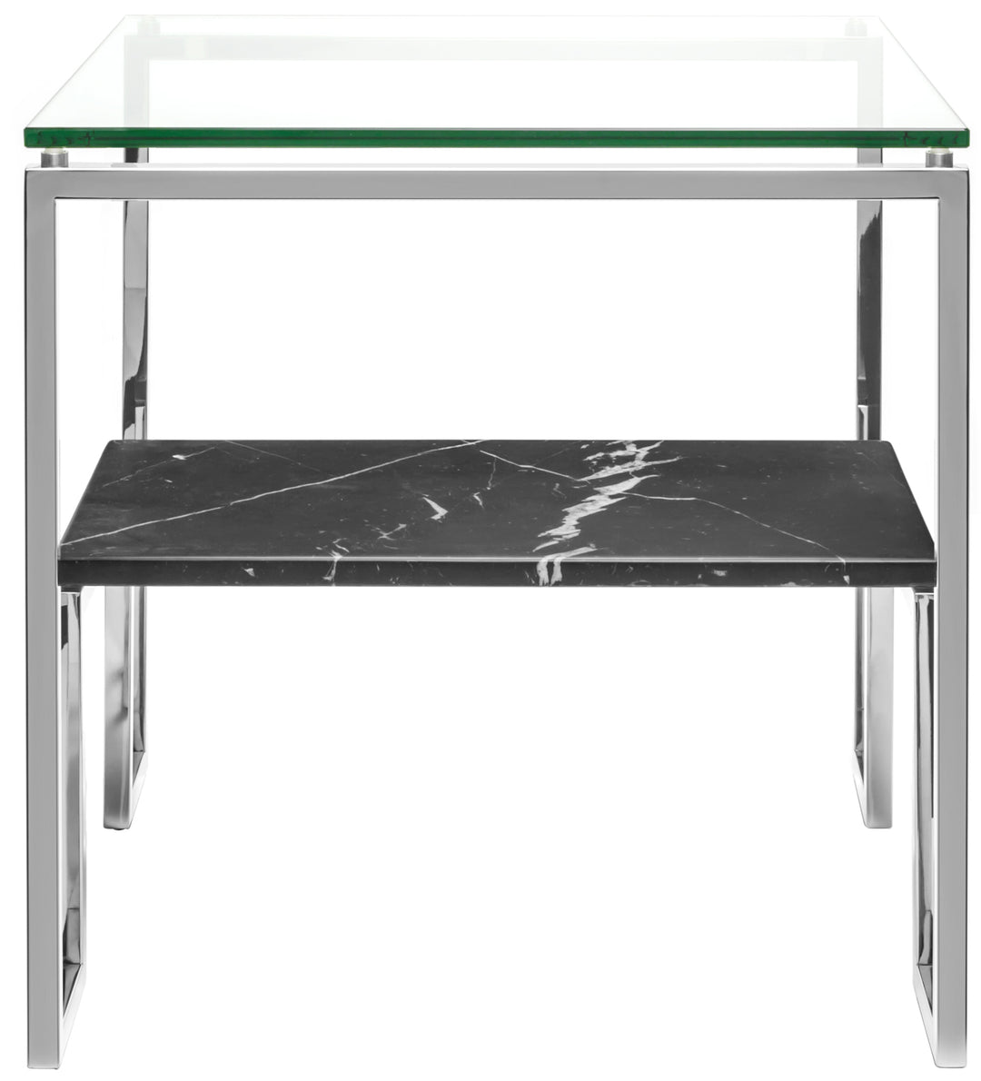 American Home Furniture Safavieh Couture Clinton Black Marble End Table