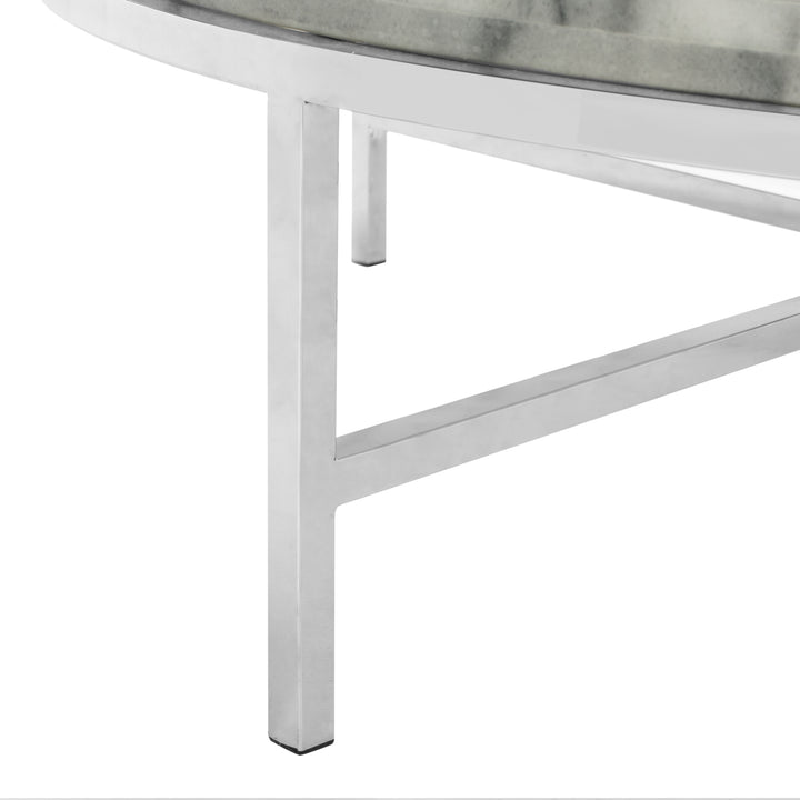 American Home Furniture Safavieh Couture Adeline Round Marble Cocktail Table