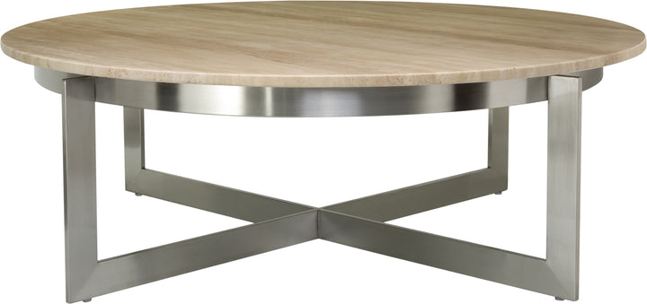 American Home Furniture Safavieh Couture Irma Round Marble Cocktail Table