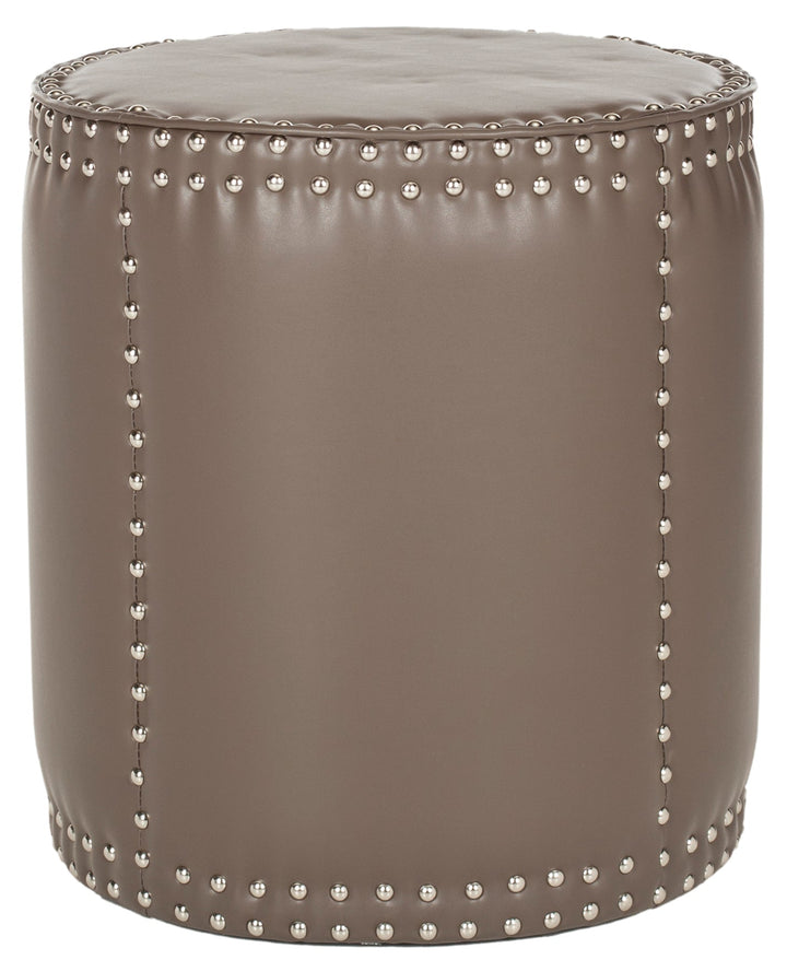 Paula Ottoman   Silver Nail Heads