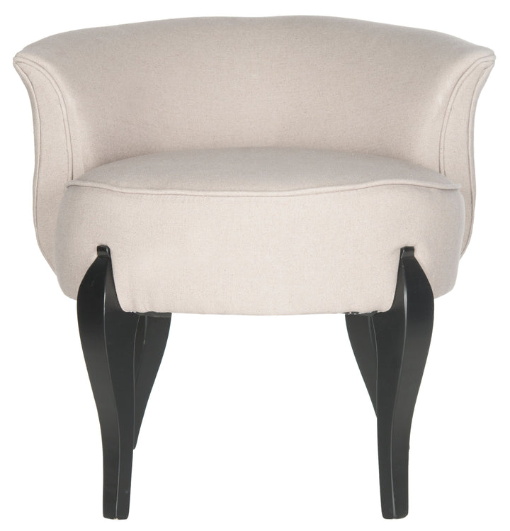 Mora French Leg Linen Vanity Chair