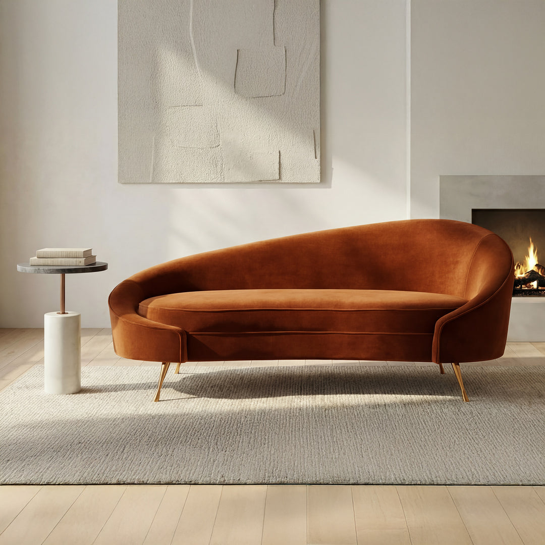 Moe's Home Collection - Abigail Chaise Umber - ME-1053-12 | American Home Furniture