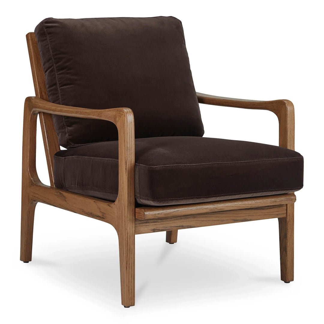 Fearne Accent Chair Dark Brown - AmericanHomeFurniture