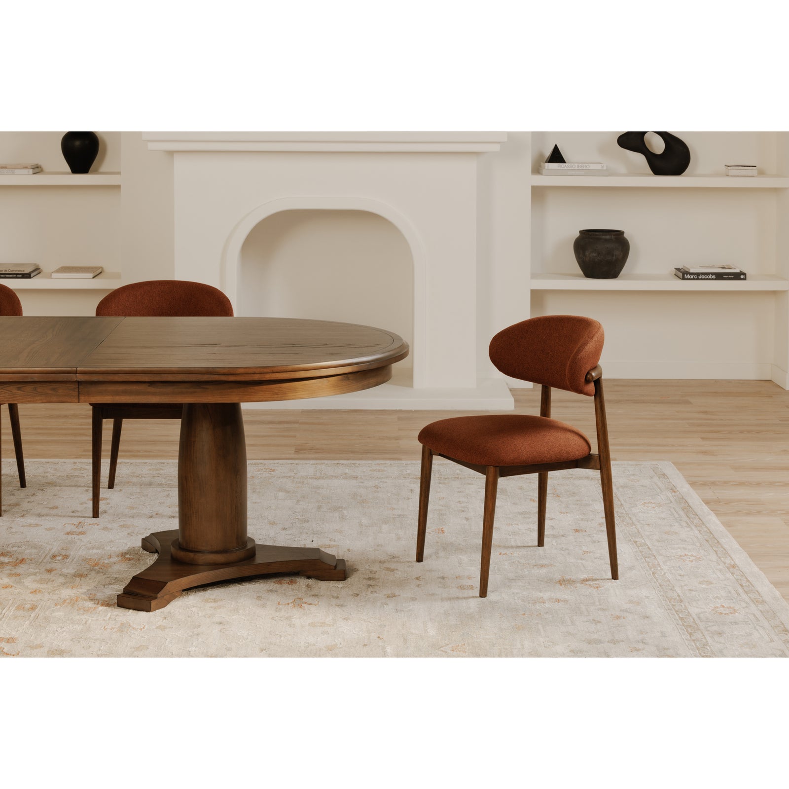 Moe's Home Collection - Ellie Dining Chair Rust - Set of 2 - ME-1069-22 | American Home Furniture