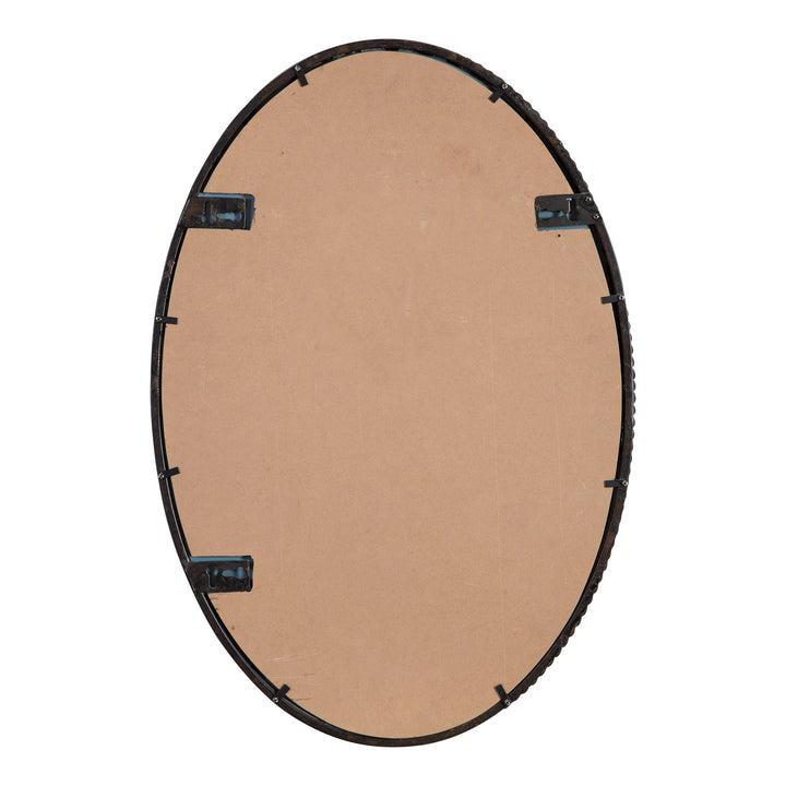 American Home Furniture Uttermost Sherise Bronze Oval Mirror