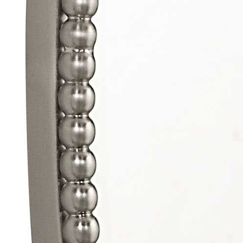 American Home Furniture Uttermost Sherise Brushed Nickel Oval Mirror