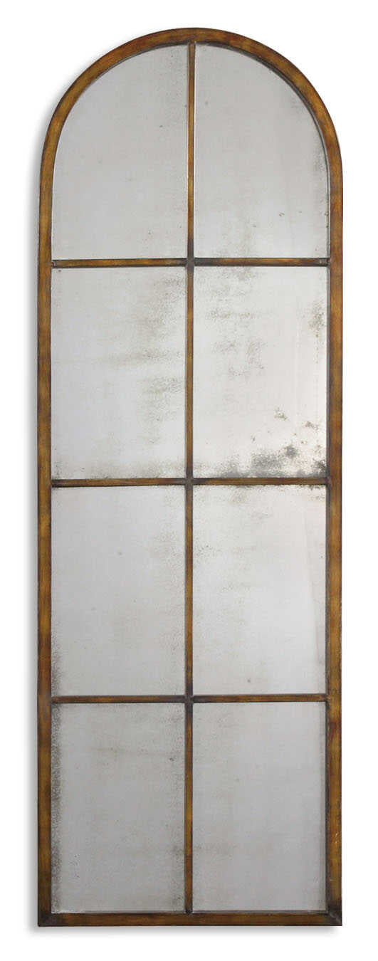 American Home Furniture Uttermost Amiel Arched Brown Mirror