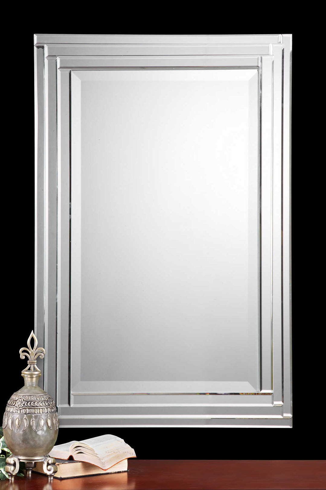 American Home Furniture Uttermost Alanna Frameless Vanity Mirror