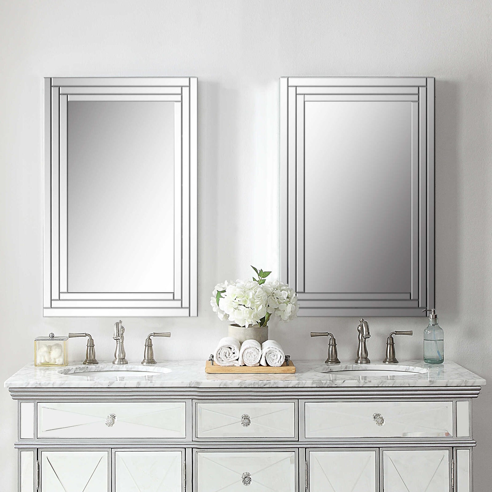 American Home Furniture Uttermost Alanna Frameless Vanity Mirror