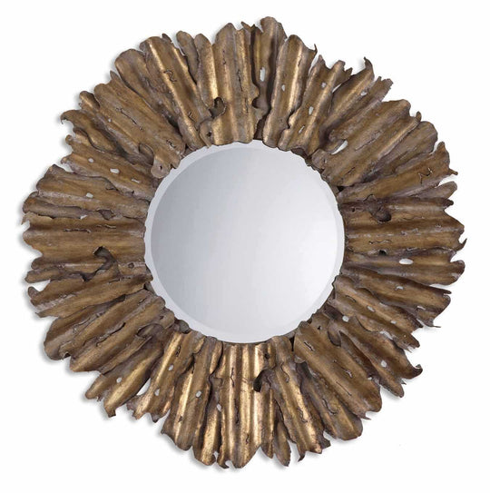 American Home Furniture Uttermost Hemani Antique Gold Mirror
