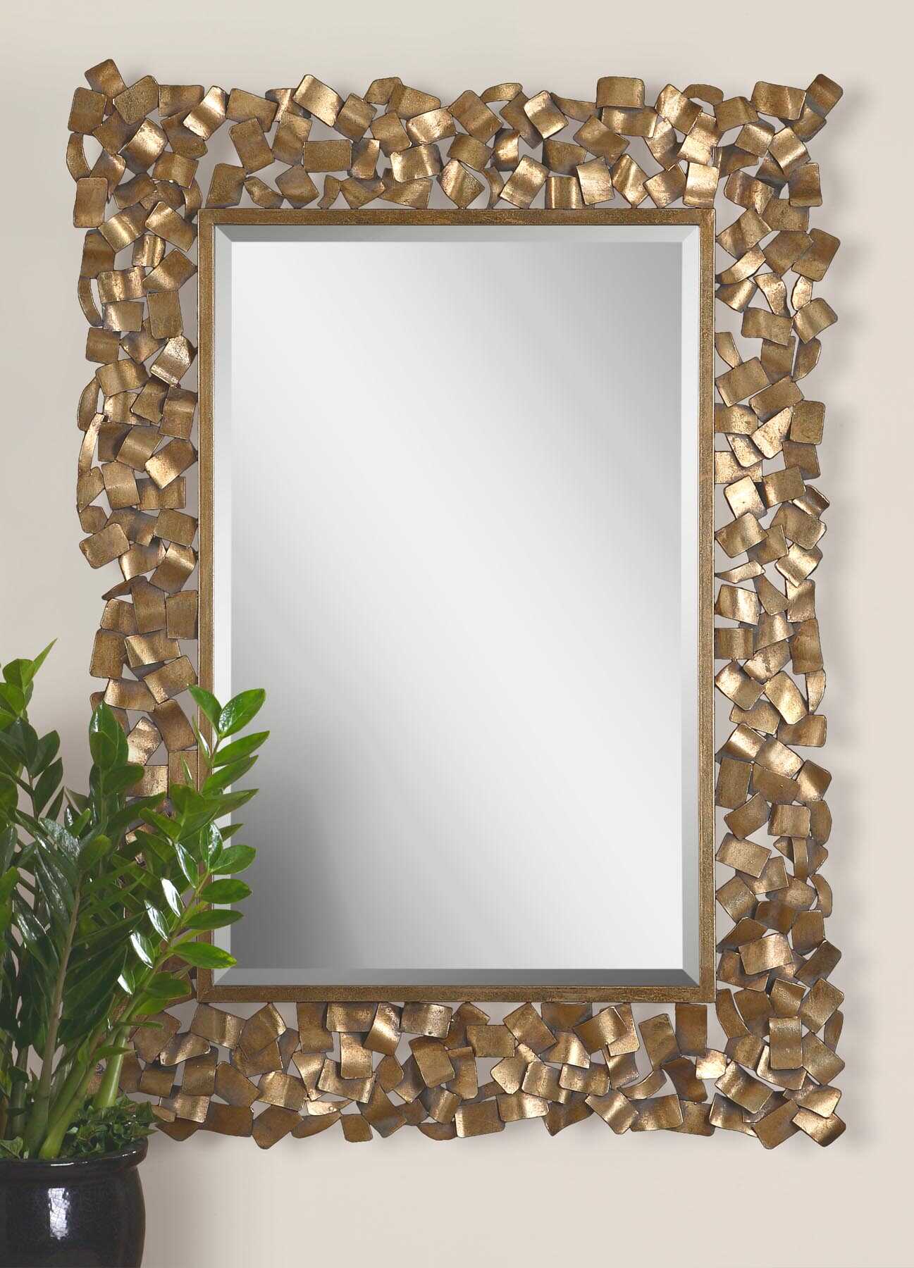 American Home Furniture Uttermost Capulin Antique Gold Mirror