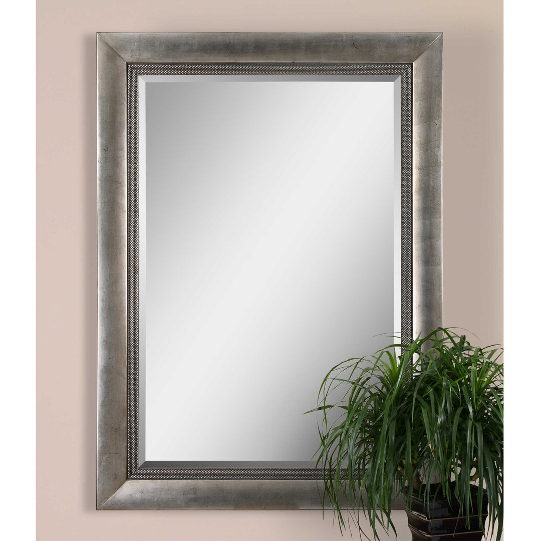 American Home Furniture Uttermost Gilford Antique Silver Mirror
