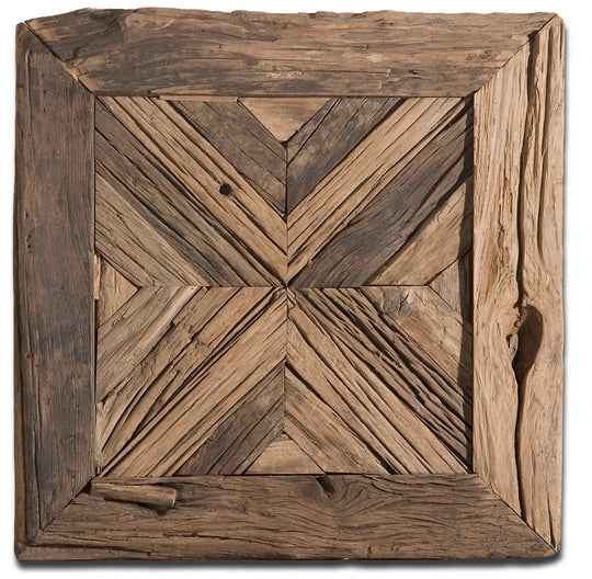 American Home Furniture Uttermost Rennick Reclaimed Wood Wall Art