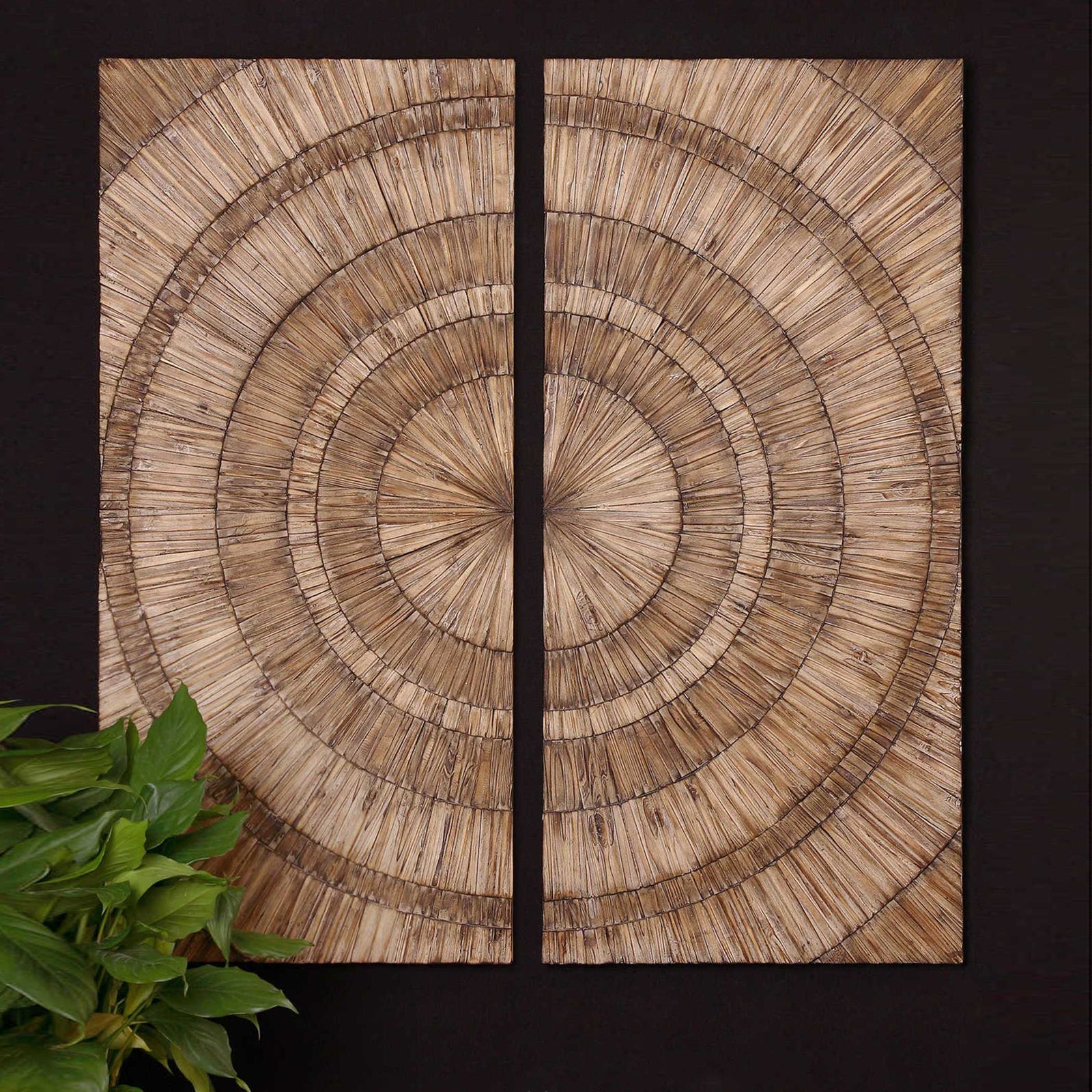 American Home Furniture Uttermost Lanciano Wood Wall Art