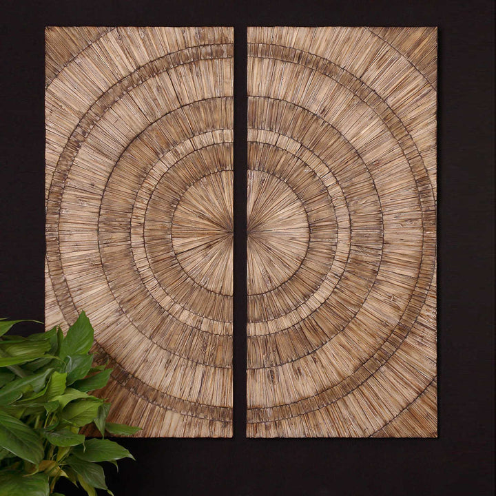 American Home Furniture Uttermost Lanciano Wood Wall Art