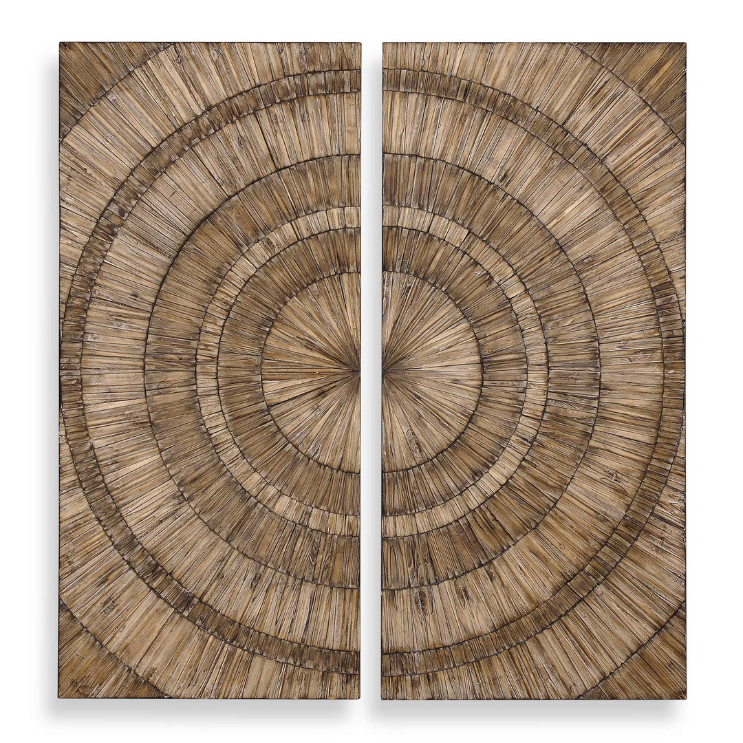 American Home Furniture Uttermost Lanciano Wood Wall Art