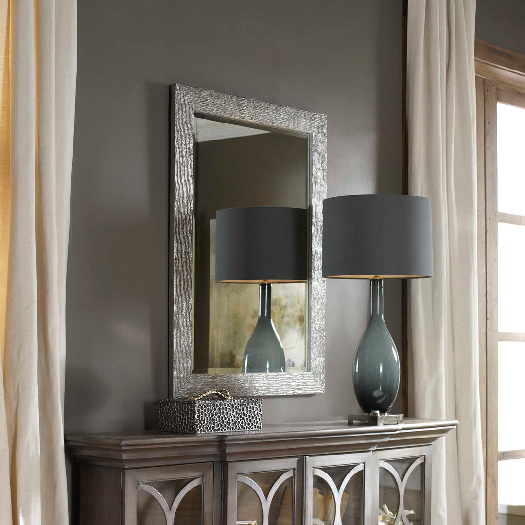 American Home Furniture Uttermost Tarek Silver Mirror