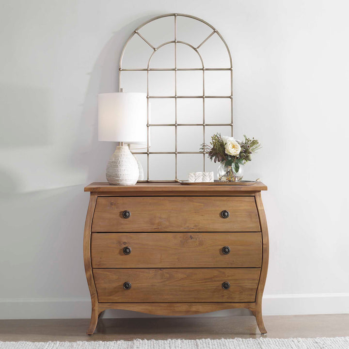 American Home Furniture Uttermost Barwell Arch Window Mirror