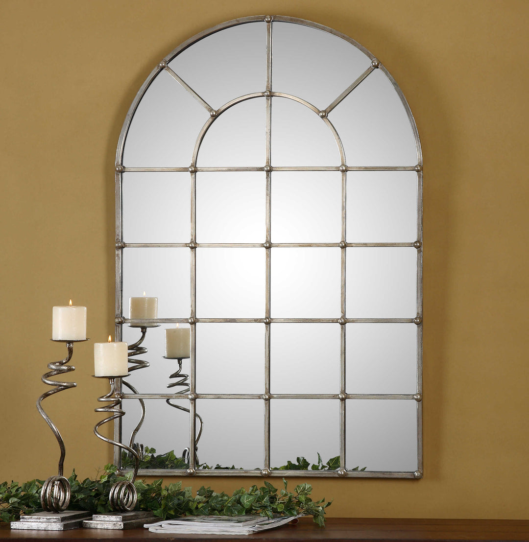 American Home Furniture Uttermost Barwell Arch Window Mirror