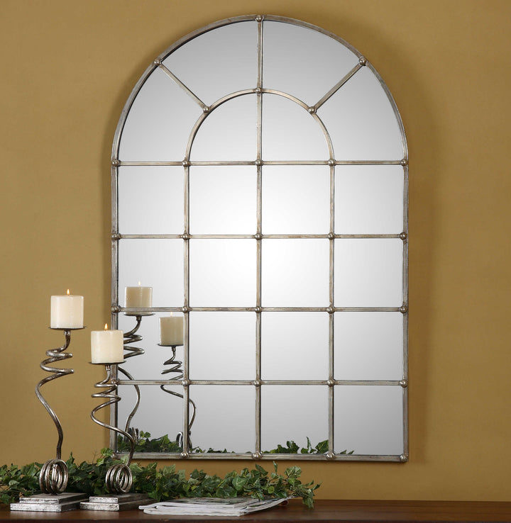 American Home Furniture Uttermost Barwell Arch Window Mirror
