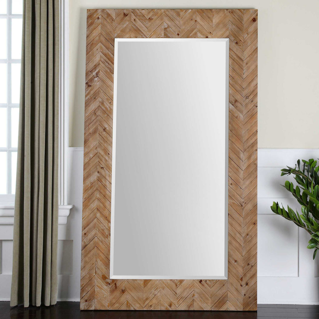 American Home Furniture Uttermost Demetria Oversized Wooden Mirror