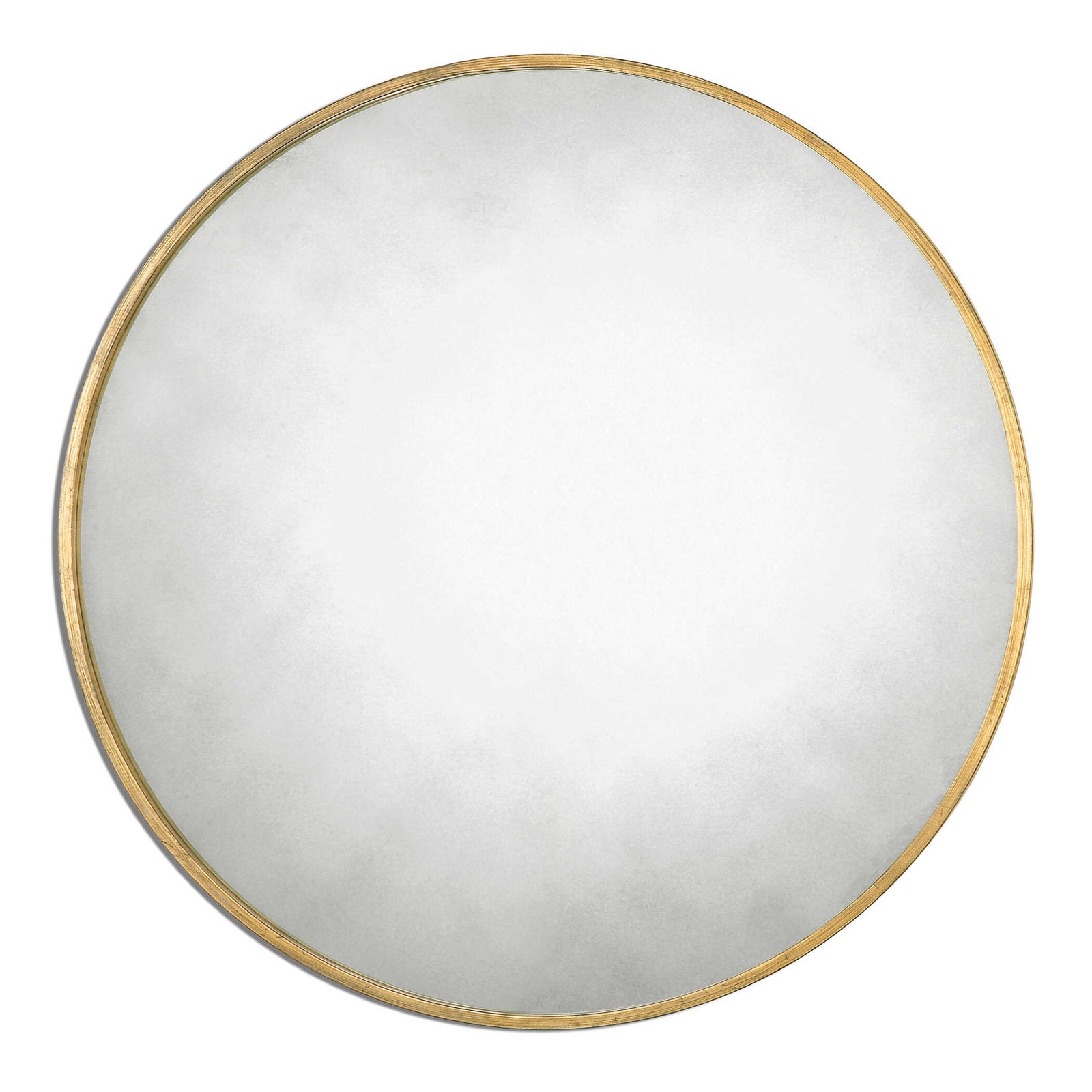 American Home Furniture Uttermost Junius Round Gold Mirror