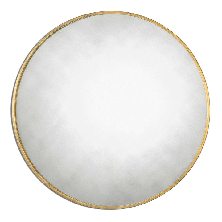 American Home Furniture Uttermost Junius Round Gold Mirror
