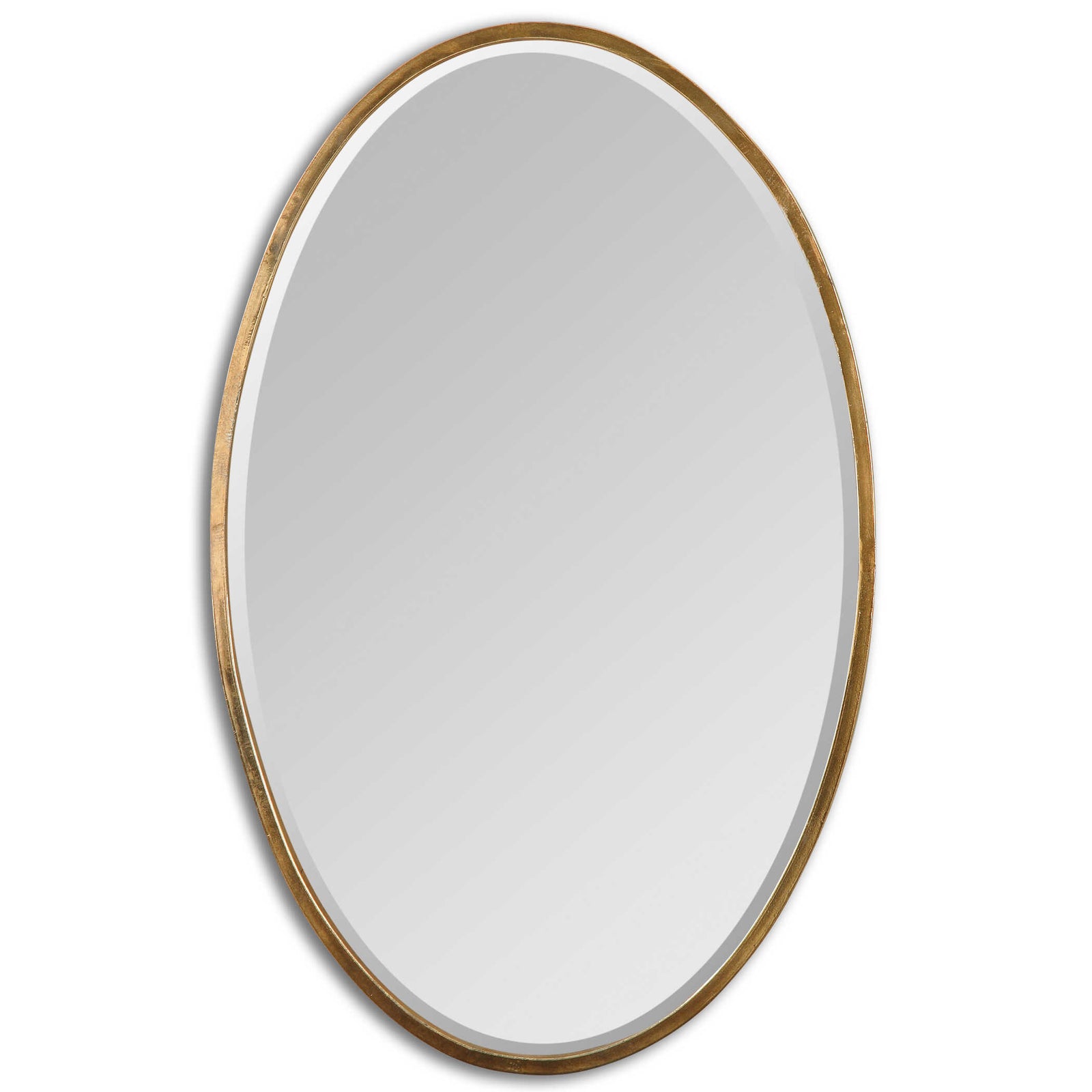 American Home Furniture Uttermost Herleva Gold Oval Mirror