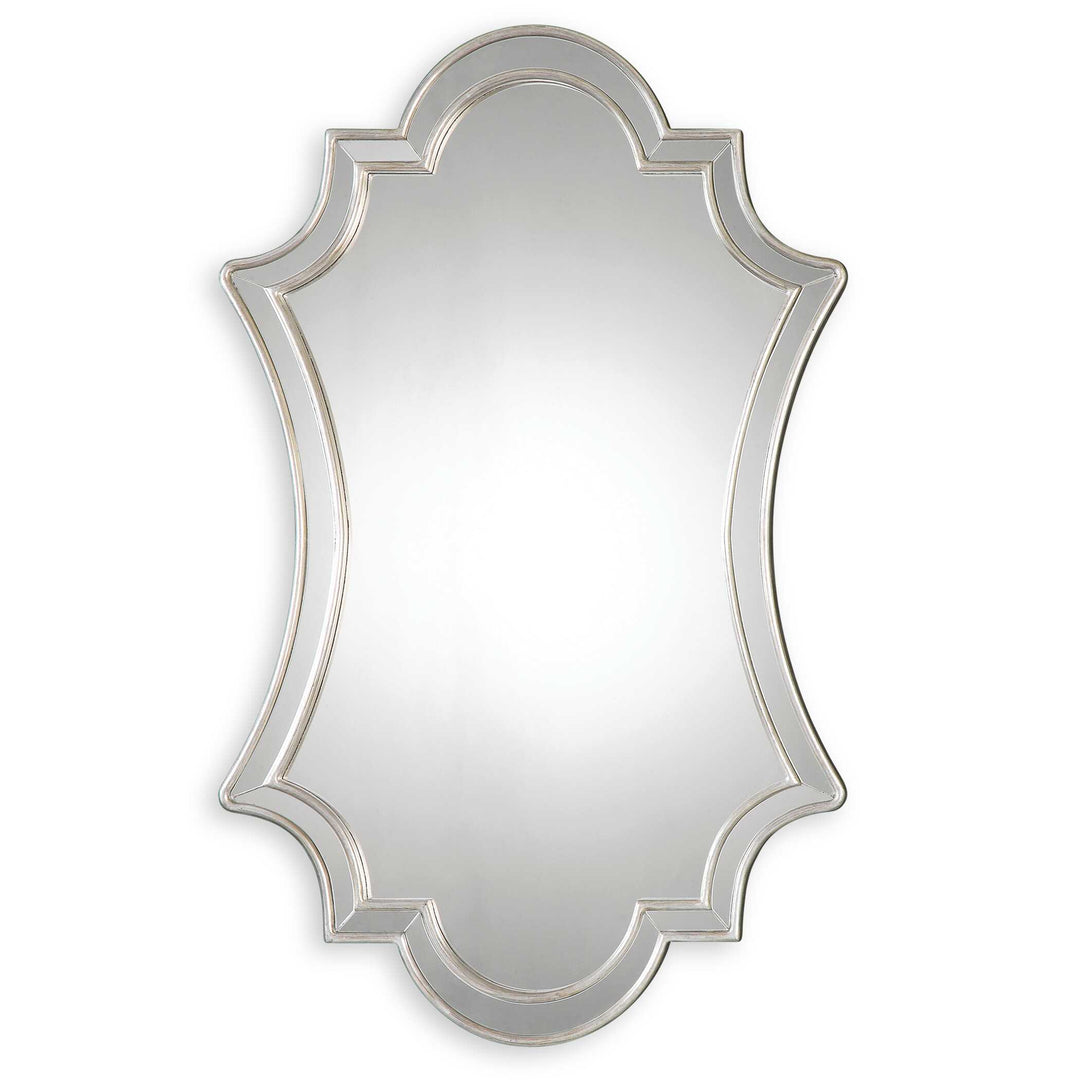 American Home Furniture Uttermost Elara Antiqued Silver Wall Mirror