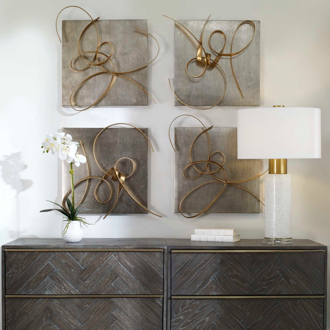 American Home Furniture Uttermost Harmony Metal Wall Art, Set of 2