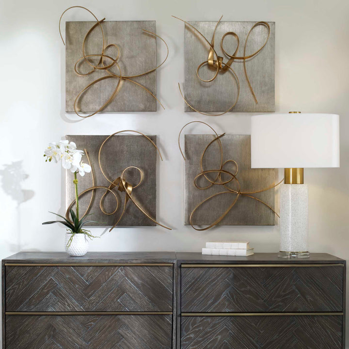 American Home Furniture Uttermost Harmony Metal Wall Art, Set of 2