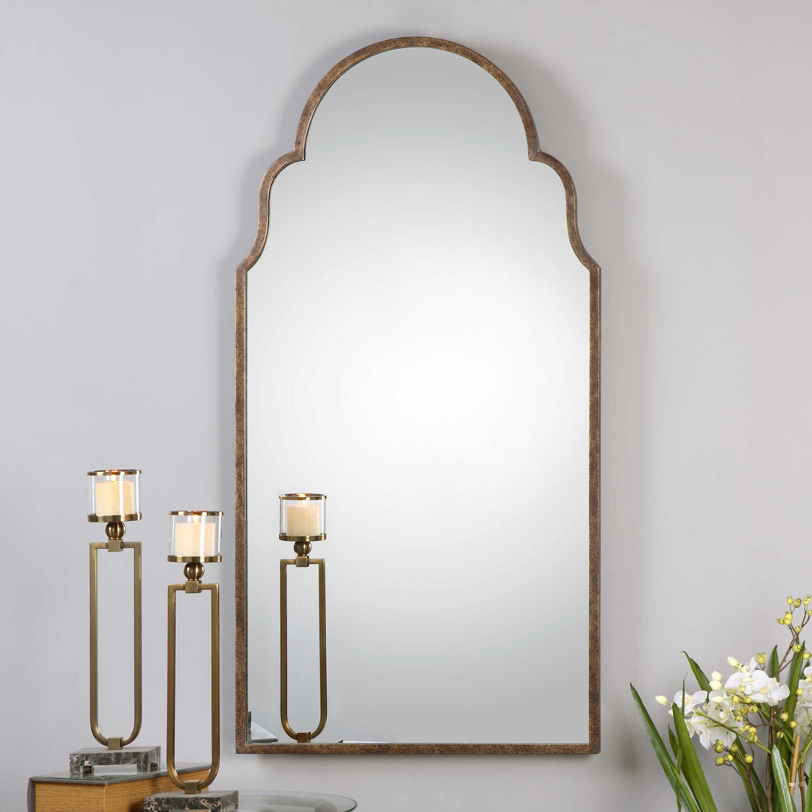 American Home Furniture Uttermost Brayden Tall Arch Mirror