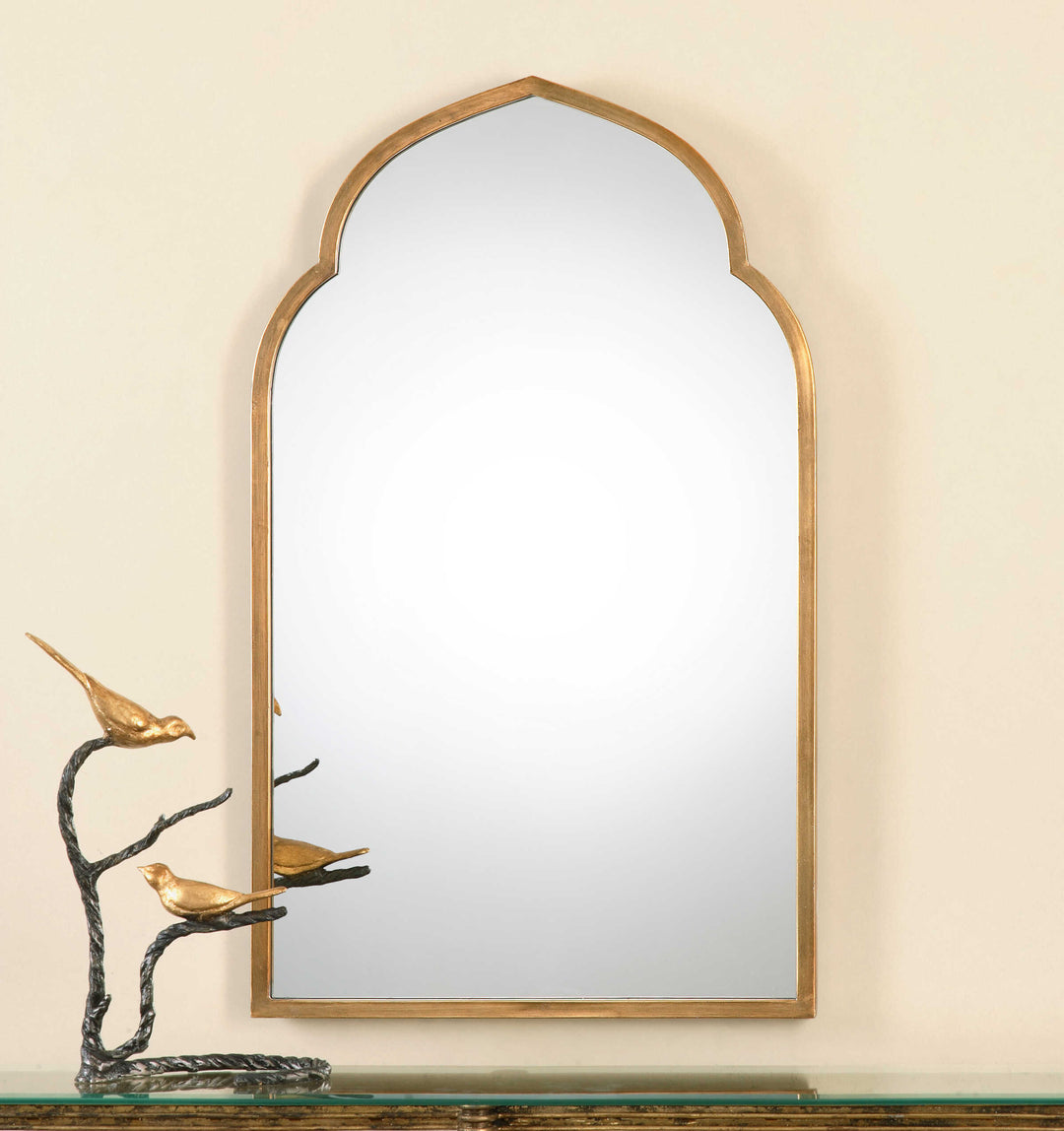 American Home Furniture Uttermost Kenitra Gold Arch Mirror